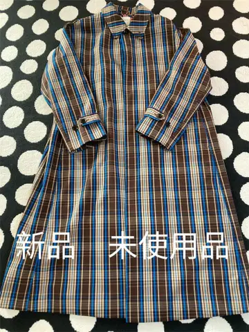 MACPHEE 체크 코트 투모로우랜드 맥피 caban