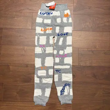 와코루 츠모리치사토 모모 니트 레깅스 따뜻한 소재 M-L 그레이