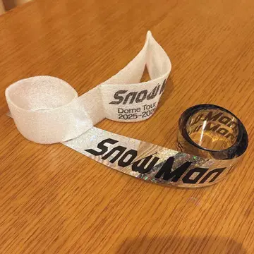 SnowMan Snow Man ON 돔 라이브 낙하물 은색 테이프 음표