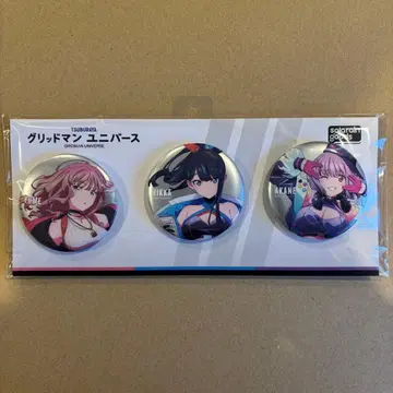 그리드맨 유니버스 릿카&아카네&유메메 캔뱃지