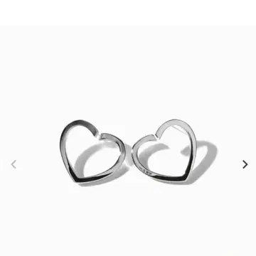 [컨디션 최상) 스텔라 할리우드 하트 드로 귀걸이