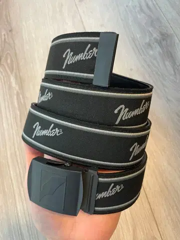 넘버나인 펜더 벨트 블랙 그레이 초기 아카이브