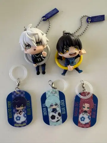 블루 록 캐릭터 키링 5개 세트