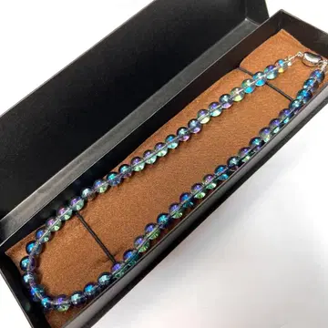 100 미사용 크리스탈 비즈 목걸이