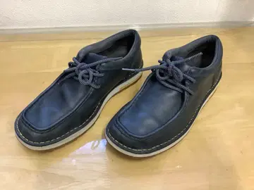 클락스 네이비 가죽 신발