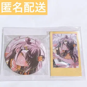 해매 네잎 니지산지 금박 캔뱃지&폴라로이드풍 카드 생일 2025