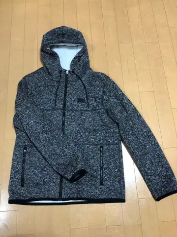 아바클로 남성용 지퍼 니트 플리스 아우터 두꺼운 원단 새상품급 정품