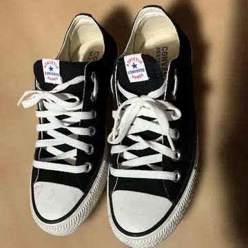 CONVERSE 블랙 스니커즈 23.5cm 거의 미사용