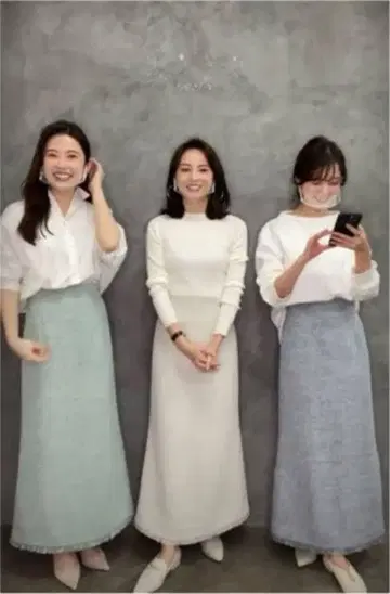 anuans 트위드 내로우 스커트