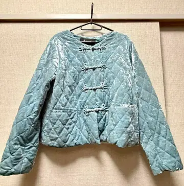 another edition 퀼팅 차이나 자켓 벨로아