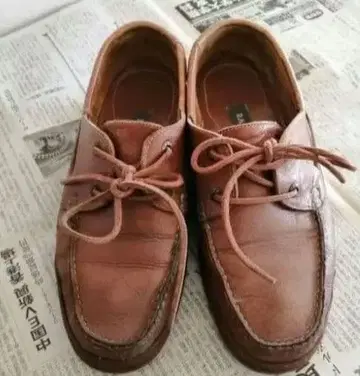 BALLY 로퍼 데크 슈즈 천연 가죽