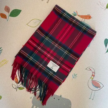 SHIPS 캐시미어 100% 타탄 체크 머플러 스톨