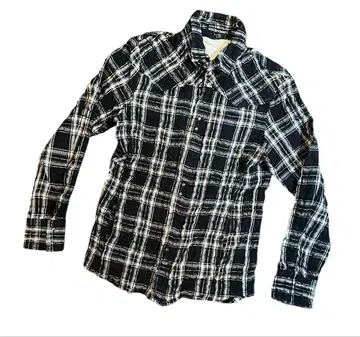 00s y2k 5351POUR HOMME 주름 가공 체크 셔츠 사이즈 2