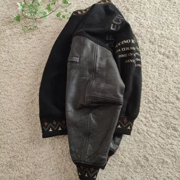 새상품급 PACCINO 파치노 바시티 자켓 M~L 사이즈 가죽 소매