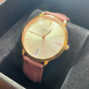 Paul Smith 아날로그 손목시계 정상 작동 박스 있음