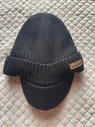 택 없음 미사용 새상품 [몽벨] 리브 니트 빌캡 블랙 S/M