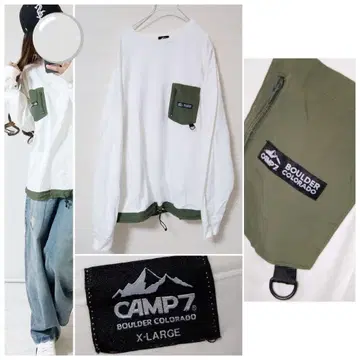 CAMP7 디자인 롱T men's