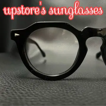 크라운 판토 안경 검은색 테두리 안경 클래식 스타일 [새상품] No.34