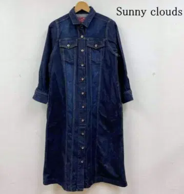 Sunny clouds 데님 셔츠 원피스 긴팔