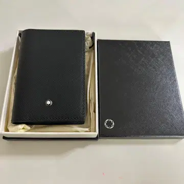 MONTBLANC 블랙 가죽 카드 케이스