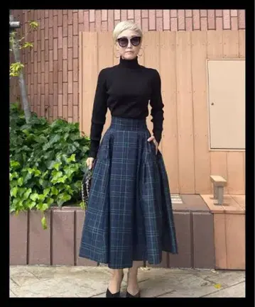 JENNE 제엔느 타탄 체크 스커트 M