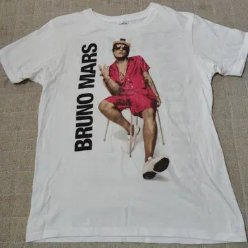 브루노 마스 프린트 T셔츠 화이트