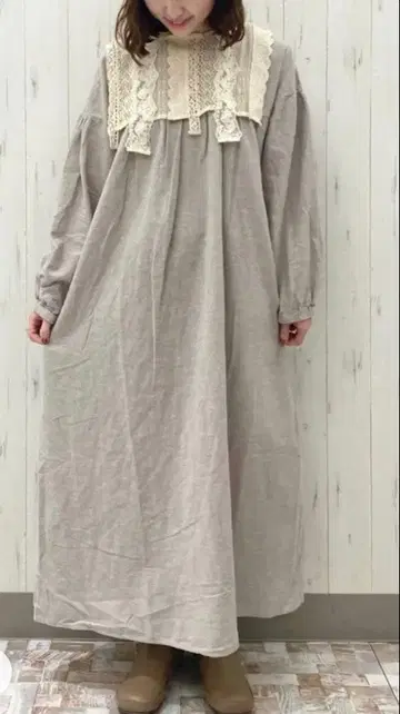 사만사 모스모스 탈부착 레이스 원피스 베이지 택 포함 새상품