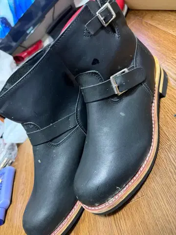 블랙 엔지니어 부츠 30.0 God & Bless 레어 사이즈!