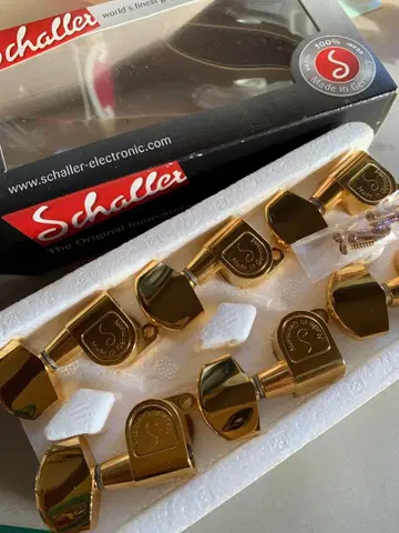 Schaller 골드 기타 페그 6개 세트