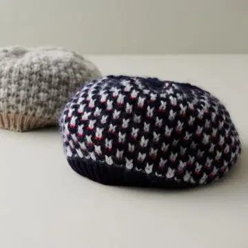 [택 포함 새상품] AURORA HEART x SAWADA 니트 모자