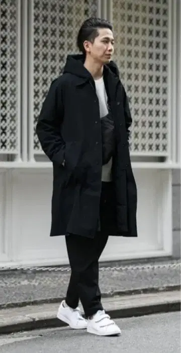 ATTACHMENT 투습 방수 3 레이어 후데트 다운 라이너 부착 코트