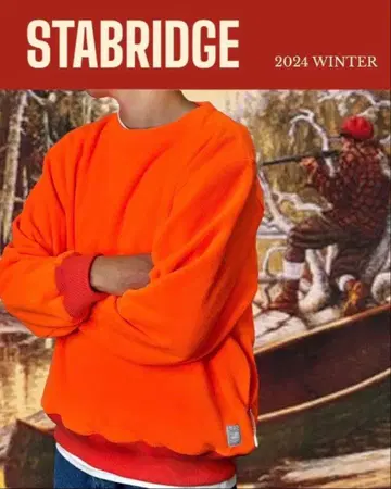 STABRIDGE ULTIMATE CREWNECK FLEECE 오렌지