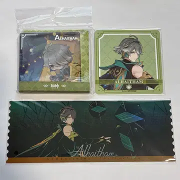 원신 알하이탐 아크릴 블록 코스터 홀로 카드