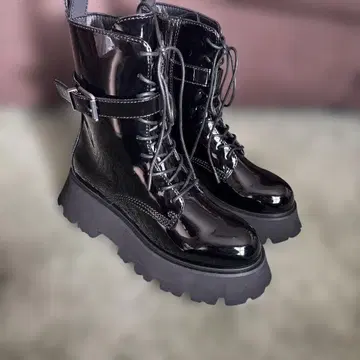 JENANASiS 레이스업 벨트 부츠