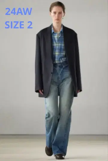 AURALEE SELVEDGE FADED DENIM PANTS 2