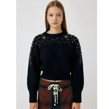 [새상품급] MOUSSY BEADS 니트