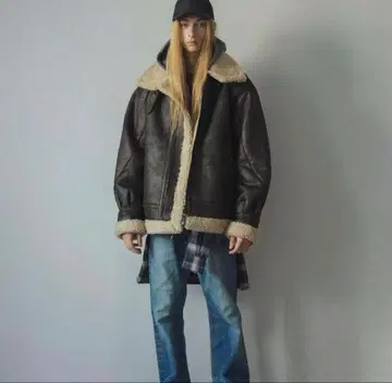 몽키타임 페이크 무스탕 B-3 자켓