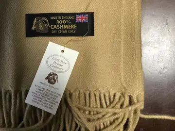 영국제 100% 캐시미어 스톨 베이지