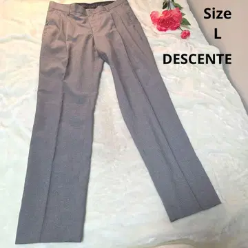 [ 인기 DESCENTE ] 그레이 슬랙스 팬츠 사이즈 L