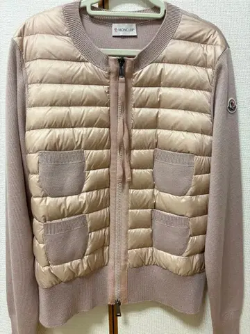 MONCLER 가디건 하이브리드 다운 니트