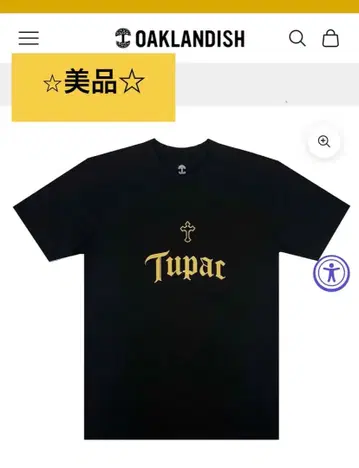 [새상품급] 2Pac Tupac 티셔츠 블랙 S 뮤지션 티셔츠 블랙