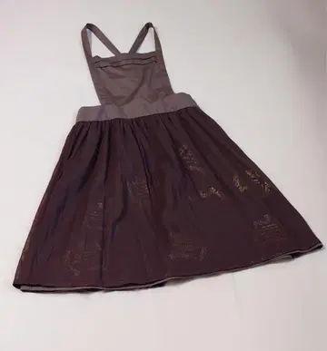 JANE MARPLE 에이프런 드레스 다크 브라운