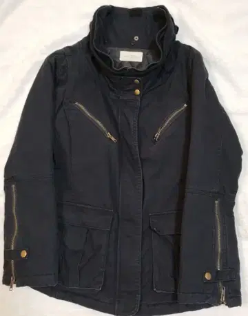 90s Noix de coco 블랙 아우터 미니 코트