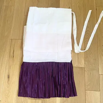 플리츠 밑단 기모노 퍼플