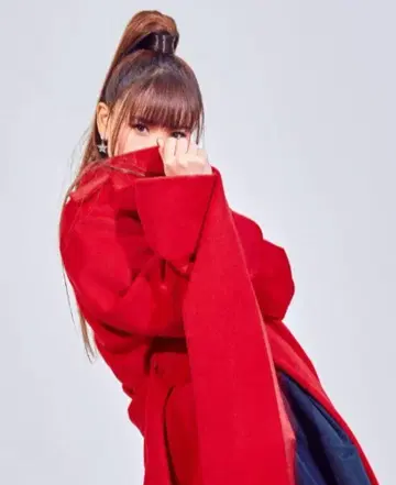 anvivid 알파카 코트 빨간색