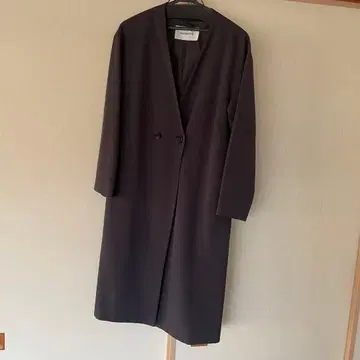 NATURAL BEAUTY BASIC 노카라 코트 다크 그레이