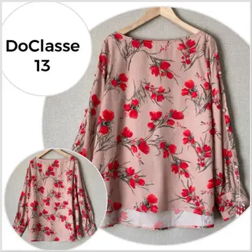 [ 미사용 새상품 ] DoCLASSE 꽃무늬 쉬폰 상의 사이즈 13