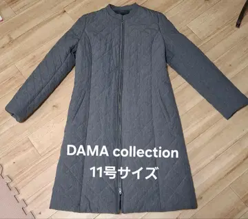 DAMA collection 충전솜 퀼트 롱 코트 그레이 11호
