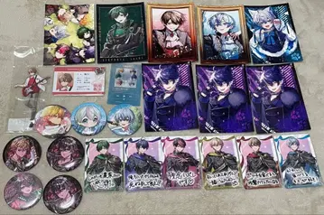 시쿠포니 브로마이드 카드 캔뱃지 및 히마72 아크릴 스탠드 세트