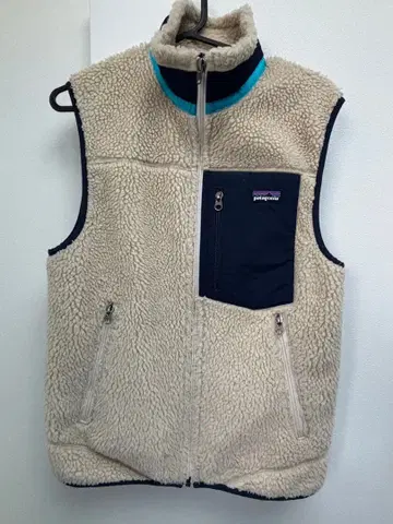 patagonia 레트로X 베스트 XS 크림/네이비
